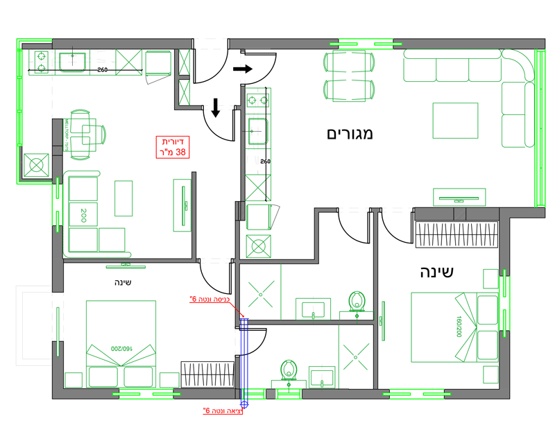 תוכנית בניית דיורית בדירה קיימת